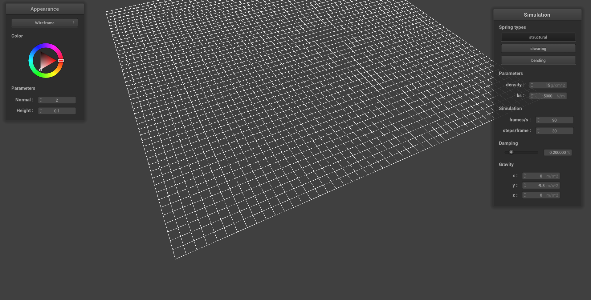 Figure 1.1: No Shearing Constraints. No Shearing