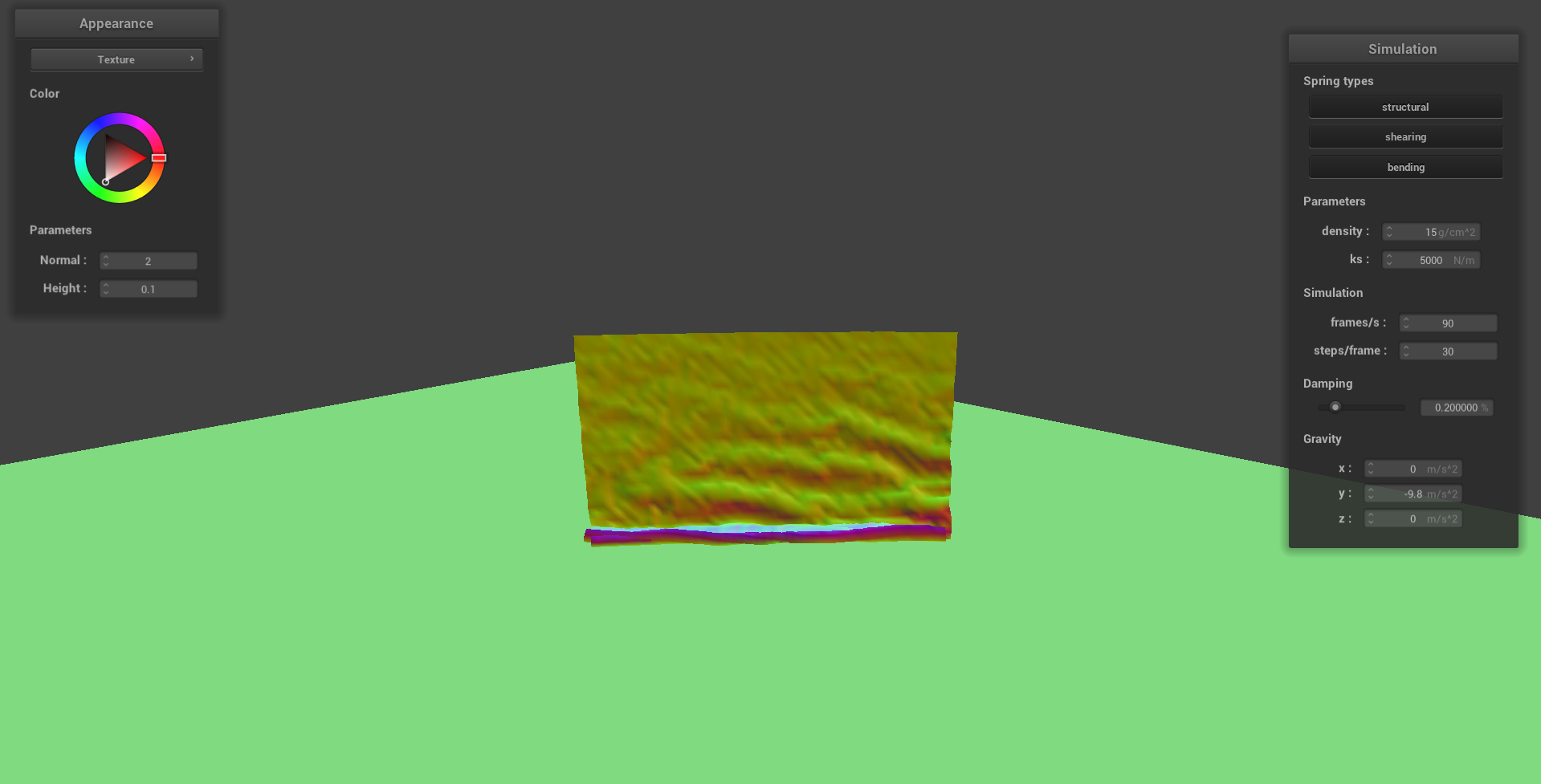 Figure 4.1: No Self-Collision Checks. No Self-Collisions