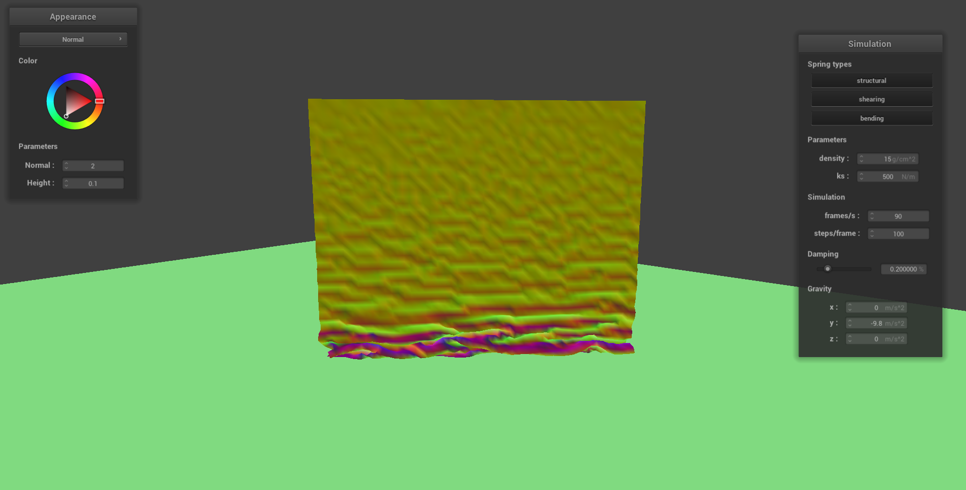 Figure 4.5: Self-Collision Checks. Self-Collisions